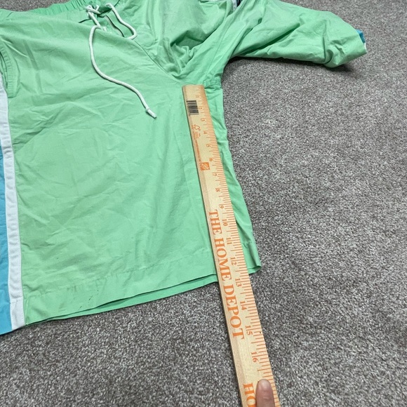 LACOSTE Mens Green Swim Trunks size 7 w/ Spell Out Sides and Logo 35W beach - Picture 5 of 11